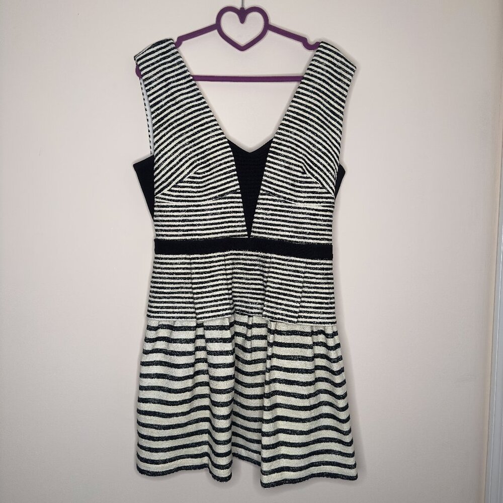 BCBG MAXAZRIA Dress Black and Off White Size 12